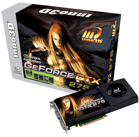 Inno3D анонсирует GeForce GTX 275 с памятью 1792 Мб
